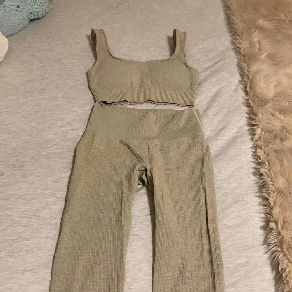 Ribbed leggings set